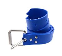 Generchin Ceinture de Plongée sous-Marine en Silicone de 1,5 M Réglable avec Bloc de Plomb pour la Plongée Libre, la Chasse sous-Marine. Couleur : Bleu