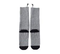 Generchin Chaussettes Chauffantes, Chaussettes Électriques Chaudes, Chargement USB, Chaussettes de Ski Longues, Chaussettes Chauffantes d'hiver pour et Femmes, Gris