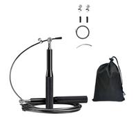 Generchin Corde à Câble d'acier réglable Poignée Aluminium Cardio PVC | Système de roulements précis pour doubles sauts et entraînement fractionné intensif.
