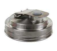 Generchin Couvercles de Bocal à Large Ouverture en Acier Inoxydable Anti-Éclaboussures à Fermeture à Clapet pour Brassage Maison