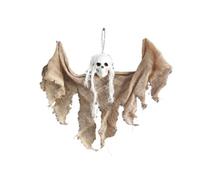 Generchin Crâne Fantôme Décorations d'halloween Maison Hantée Fête Horreur Charme Capes Suspendues Mini Fantômes Marron