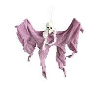 Generchin Crâne Fantôme Décorations d'halloween Maison Hantée Fête Horreur Charme Capes Suspendues Mini Fantômes Violet