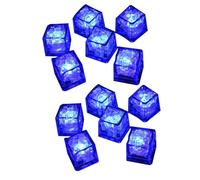 Generchin Cube de Glace LED Étanche Clignotant dans Le Noir s'allume pour Bar Club Décoration de Fête à Boire Cube de Glace LED Étanche en Plastique Lumière de Glaçon LED F 12 Pièces