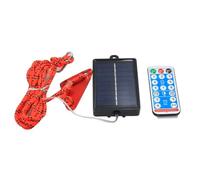 Generchin de Corde à Vent LED Extérieur Luminal 5 Mètres 50 Lumières Anti-Trip Avertissement Light Camping Corde Rope Rouge