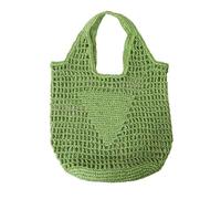 Generchin de Plage de Mode D'Été Femmes Sac à Bandoulière Creux Tissé à la Main Simple Sac à Main Doux Grand Fourre-Tout Décontracté Sac de Rangement C