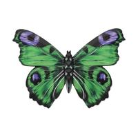 Generchin Décor Mural Extérieur Décoration Papillon Décoration Murale Papillon en Métal pour Clôture Mur en Métal pour Décorations pour Facile à Utiliser 16,8 X 0,5 X 11,8 cm Vert