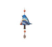 Generchin Décoration de Jardin de Cloche de Chant D'Oiseau, Carillon à Vent Rustique Suspendu, Pendentif de Cloche de Porte en Tube Métallique, Cadeau de Festival B