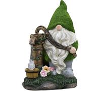 Generchin Décoration de puits Vert Conte Chapeau | de puits coiffé d'un chapeau vert, design féerique parfait pour jardin et terrasse.