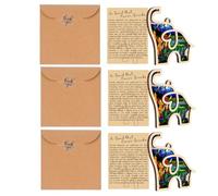 Generchin Décoration de Saint-Valentin en Forme D'Éléphant D'Amitié avec Carte D'Histoire, Décoration D'Éléphant de Sororité pour la Tribu des Femmes, Cadeaux D'Amitié