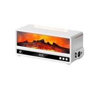 Generchin Diffuseur D'Huiles Essentielles pour Chambre 250 ML, Diffuseur D'Aromathérapie avec Effet Flamme, Télécommande, LED 7 Couleurs pour Bureaux à Domicile.