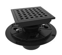 Generchin Drain Sol Carré 6x6 avec Bride et Système Antibouchage | Piège à cheveux à hauteur optimisée pour un drainage fluide et un nettoyage facilité par rapport aux drains standards.