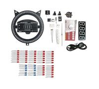 Generchin DS1302 Kit D'Horloge Électronique LED Rotatif DIY Pratique Pratique Projet d'apprentissage Affichage de Température Rouge