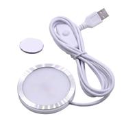 Generchin Eclairage de Cabinet USB 5V 8mm pour Armoire Encastrée, Éclairage LED Chaud pour Vitrine et Bibliothèque