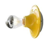 Generchin Éclairage Mural Coloré E27 pour la Chambre à Coucher LED Macaron Mall Lampe à la Lampe à Lampe pour Rétro Design Jaune