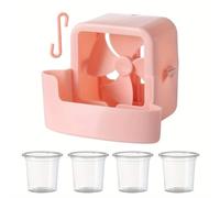 Generchin Efficace pour Le Kit de Refroidissement de Tête de Glace Portable sans Électricité Accessoire de Refroidisseur D'Été pour Les Modèles de Ventilateur de Sol Électrique Rose