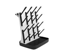 Generchin Égouttoir à Biberons Vertical, Gain de Place, pour 16 Biberons, Organisateur D'Accessoires pour, Noir