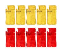 Generchin Enfile-Aiguille Automatique pour la Couture à la Main, Enfile-Aiguille Simple, Outil D'Enfile-Aiguille Facile à Utiliser, Rouge + Jaune 10 Pièces