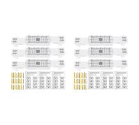 Generchin Enregistrement de Surveillance des Fissures 6 Pièces, Moniteur Révélateur D'Angle en Acrylique, Dispositif de Surveillance des Fissures Révélatrices, Instrument de Mesure