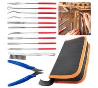 Generchin Ensemble de Fichiers D'Aiguille 3x140mm |Mini Fichier Assorti de 10 Pièces pour Précision pour les, Outils de Bricolage Du Bois