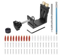 Generchin Ensemble de Vis à Tenon et Mortaise pour le Travail Du Bois, Gabarit de Retrait de Vis à Trou Oblique pour le Travail Du Bois, Outil D'Installation pour L'Assemblage de Gabarits en Bois, Noi