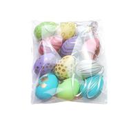 Generchin F Pâques Bricolage Œufs Peints à la Main de Coloriage de Maternelle Œufs de Simulation Œufs de Coloriage Durables