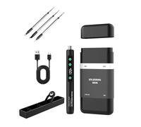 Generchin Fer à Souder Électrique Numérique USB 5V avec Support, Ensemble de Fer à Souder Portable Mini Type-C, Outils de Soudure Réglables de 180 à 450°C.