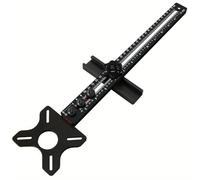 Generchin Gabarit de Rainurage pour Support de Routeur pour Kit de Menuiserie Professionnel, Systèmes de Mesure Double Unité.
