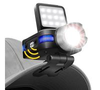 Generchin Headlamp Clip for Hard Hat - 12 LED Panel, 1500 mAh, 180° Pivot | IPX4 waterproof, ultra-light 63 g design built from ABS and aluminum alloy for rugged outdoor use in all weather conditions.