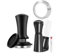 Generchin Kit D'Accessoires pour de 53 Mm, Pilon Calibré à Ressort, Outil à Aiguille en Acier Inoxydable et Ensemble D'Entonnoirs de Dosage