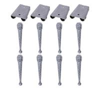 Generchin Kit de 12 Pièces de Résultats de Cravate Bolo, 8 Embouts de Cravate Bolo, Embouts de Remplacement et 4 Curseurs de Cravate Bolo en Fer pour la Fabrication de Cravate Bolo DIY C