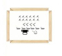 Generchin Kit de Cadre en Toile Bois 30 cm x 30 cm, Polyvalent Arts DIY | Convient pour acrylique, et point de croix, offre un soutien fiable et une tendue adaptée.