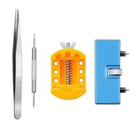 Generchin Kit Horloger Pro pour Remplacement Piles Montres, Outil Barrettes | Mâchoire à longueur ajustable assure une prise sûre et lors de l’ouverture des fonds et du remplacement.
