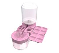 Generchin Lave-Pinceau Lave-Pinceau et Lave-Peinture Presse et Vidange Remplissage Automatique D'Eau Nettoyeur de Pinceaux Rose