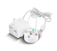 Generchin Le Fabricant Brumisateur Pompe à Eau USB 5 V Allume la Mini Machine à Brouillard Monsieur, L'Atomiseur Brumisateur D'Eau D'Étang Jardin D'Intérieur Blanc