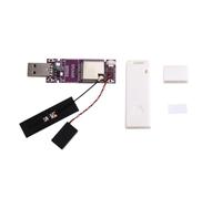 Generchin Lecteur de Radio Internet WiFi USB ESP32S3 Dongle USB Lecteur de Radio Intégré avec Micro-Haut-Parleur Branchez et Jouez