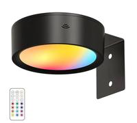 Generchin LED pour Éclairage de Tableaux, Lumière D'Affichage Artistique, Fonctionnant sur Batterie, Projecteur de Peinture Dimmable, 13 Modes D'Éclairage, Noir.