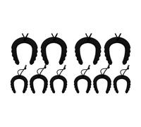 Generchin Lot de 10 Butées de Porte pour les Premiers Intervenants, Butoir de Porte pour les Forces de L'Ordre, D'Urgence, Butées de Porte Noires