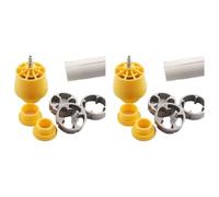 Generchin Lot de 2 Outils de Filetage en PVC pour Perceuse Électrique, Outil de Filetage en PVC pour Perceuse Électrique, Outil de Plomberie pour Filetage de Tuyau, Outil de Fabrication