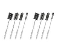 Generchin Lot de 8 Brosses Métalliques pour Perceuse en Acier Inoxydable 3/8 Pouce, 1/2 Pouce, 3/4 Pouce, 7/8 Pouce, pour Orifices de Perçage, Tubes, Roulements