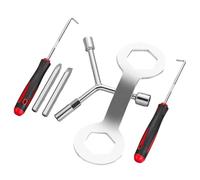 Generchin Machine Ménagers Utilité Noir | Coffret d’outils ménagers pratique et pour l’entretien et les réglages de lave-linge à domicile.