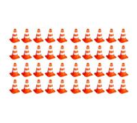 Generchin Mini Cônes de Signalisation 40 Pièces Cônes de Route Miniatures Cônes de Construction Enfants Cônes de Signalisation Panneaux de Signalisation