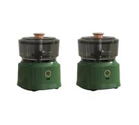 Generchin Mini Presse-Ail Électrique sans Fil, Broyeur de Cuisine à Double Usage, Hachoir à Viande Rechargeable, Légumes, Vert