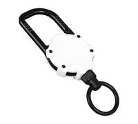 Generchin Mousqueton Magnétique Porte-Clés Camping Extérieur Escalade Mousqueton Boucle de Verrouillage Crochet Corde de Rétention Blanc