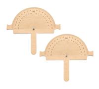 Generchin Outil Mesure Angle Bois Lecture Lisible Guides 5mm | Lecture des angles; cadre en bois avec échelle gravée et guide visuel réutilisable pour précision 45°-120°.