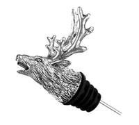 Generchin Outils de Bar à Domicile Significatifs, Cadeaux D'Artisanat, Verseur de Vin en Forme de Tête de Cerf Sacré, Whisky, Grille, Bouche de Vin Rouge.