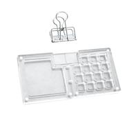 Generchin Palette Portable, Palette de Peinture de Voyage, Mini Carnet de Croquis Aquarelle, avec Clip en Métal, Cadeau pour Peintres et Artistes D A