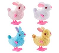 Generchin Paquet de 4 en Peluche Sautant de Pâques pour les Tout-Petits et les Enfants, Sautillant pour le Lapin de Pâques
