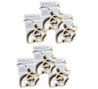 Generchin Pendentif en Bois Décoratif en Forme D'Éléphant avec Histoire d'amour et de Fidélité, Cadeau de Fraternité et D'Amitié