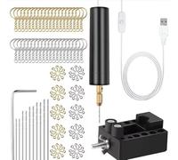 Generchin Perceuse Électrique, Mini Perceuse, Kit de Fabrication de Porte-Clés, Kit de Fabrication de, Perceuse Électrique pour, Résine, Plastique