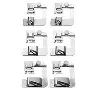 Generchin Pied de Pression pour Ourlet Roulé Large de 3 Tailles, 1/2 Pouce, 3/4 Pouce, 1 Pouce pour la Plupart des Autres Machines à Coudre à Tige Basse